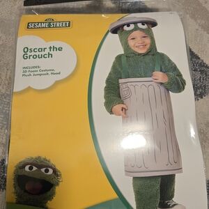 2T Sesame Street Oscar The Grouch Costume
